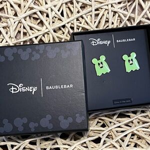 DISNEY X BAUBLEBAR • GLOW IN THE DARK • GHOST STUD EARRINGS